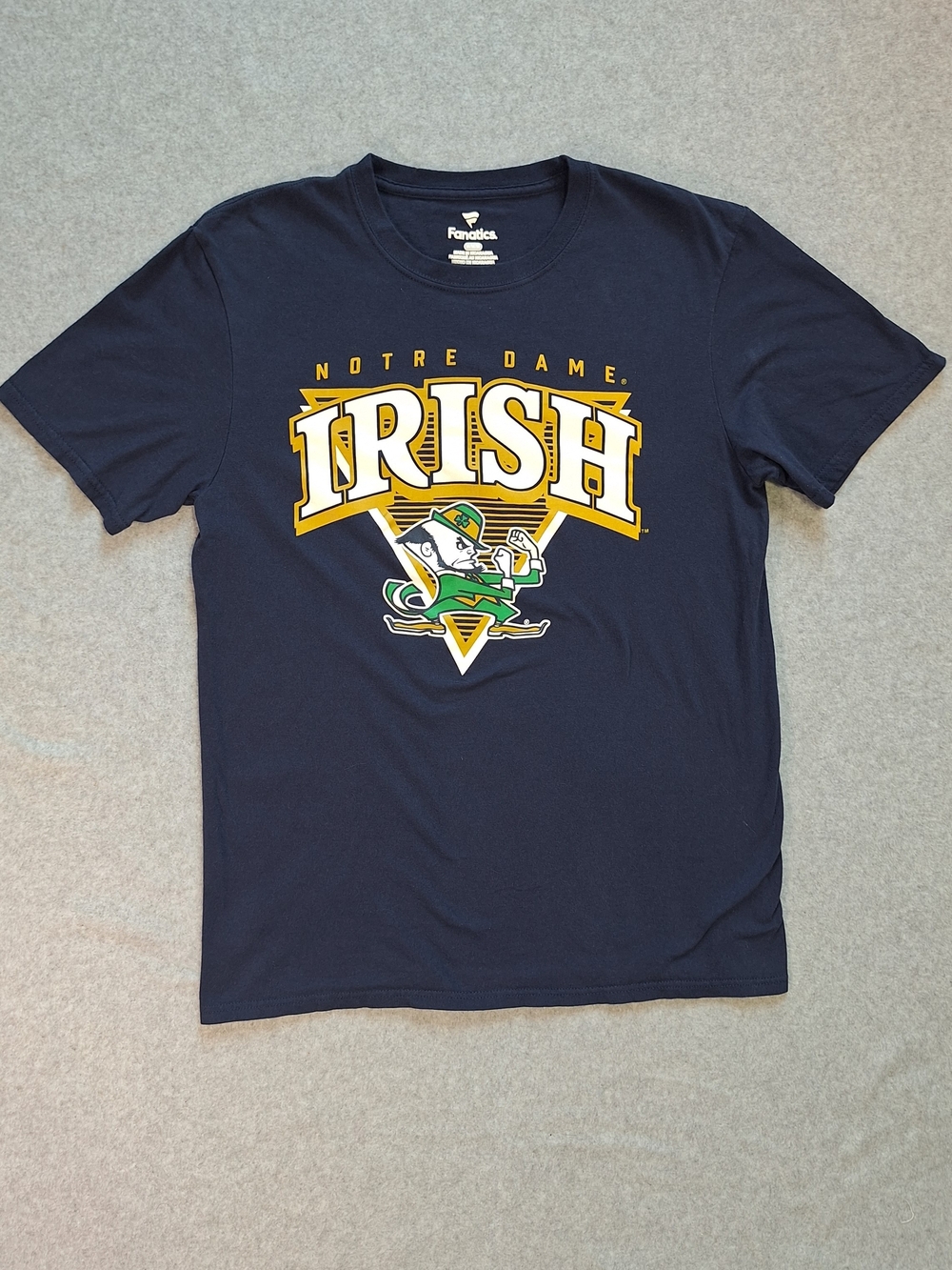 Fanatics Notre Dame Fighting Irish Navy Graphic Tee Size L
